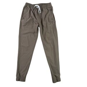 Cove Jogger Pants Men Large Brown Recycled Polyester Spandex Athletic Gym